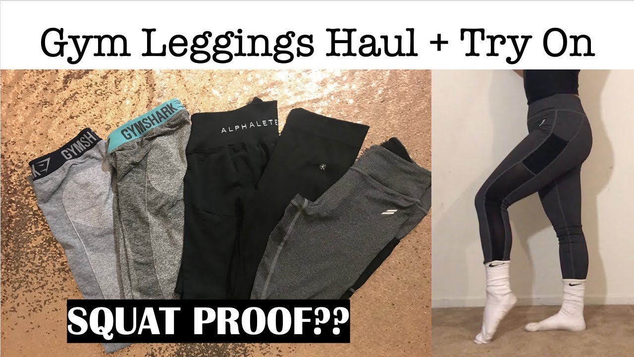 GYM LEGGINGS HAUL + TRY ON Gymshark, DoYouEven, Alphalete