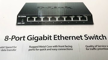 D-Link 8 Port Gigabit Ethernet Switch DGS-108 Fast Networking Review 12-11-20
