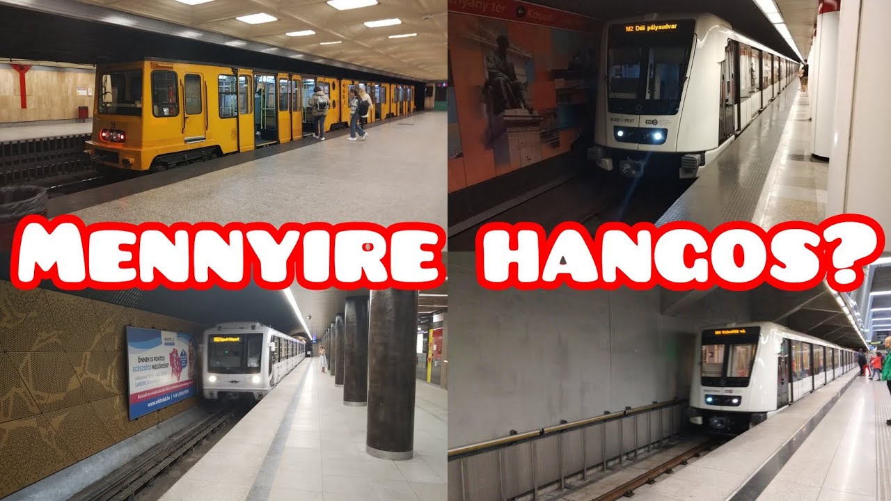 Meglepő eredmény! Mennyire hangos a budapesti metró? Leteszteljük mind a 4 vonalon! 🔊