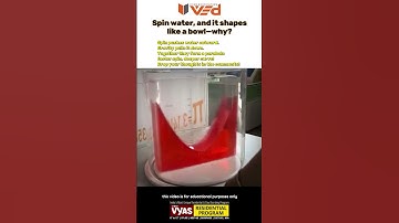 Spin Water, Watch It Shape Like a Bowl! 💧🌀 | Physics Explained