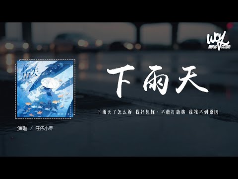 旺仔小乔 - 下雨天 (原唱：南拳妈妈)「下雨天了怎么办 我好想你，不敢打给你 我找不到原因」(4k Video)【動態歌詞/pīn yīn gē cí】#旺仔小乔 #下雨天 #南拳妈妈 #動態歌詞