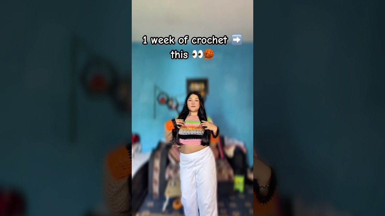 1 week of crochet ➡️ this 👀🧶 