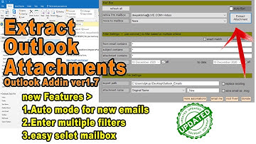 Outlook Email Extractor - free excel plugin | updated | auto download option
