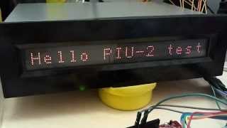 PSoC4 drives Self-Scan Plasma Display module PIU-2, test message