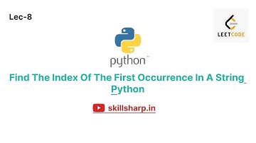 Find the Index of the First Occurrence in a String | Leetcode | Easy | Python