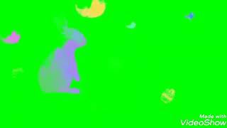 green screen happy Easter animation effect