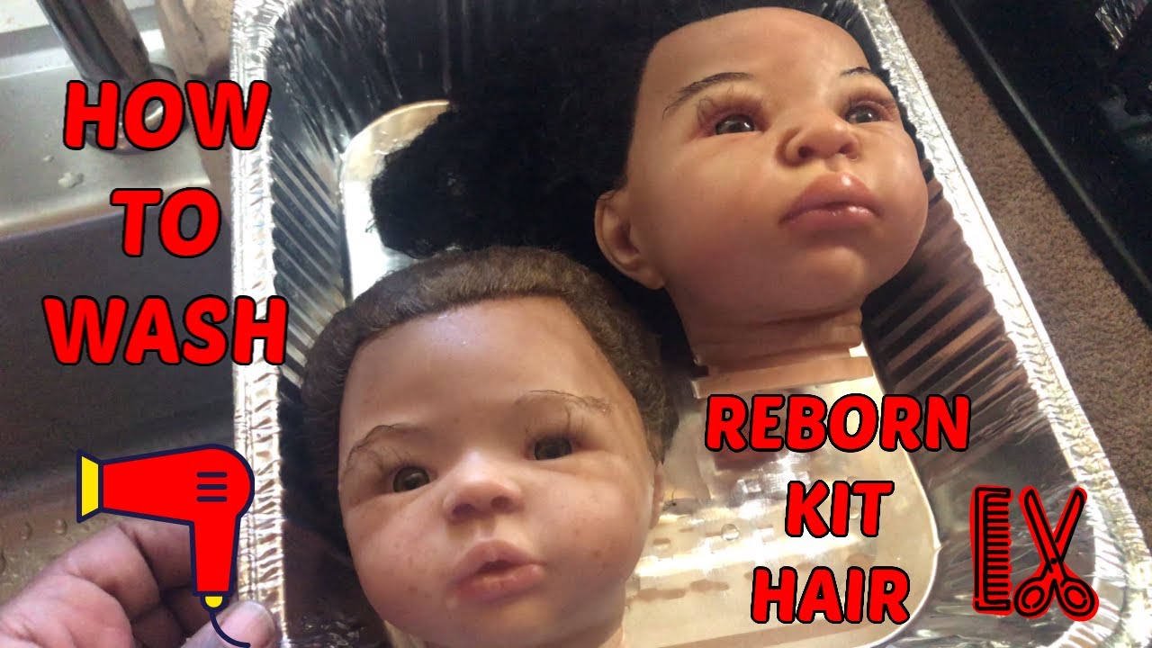 How to wash reborn doll kit hair before assemble YouTube