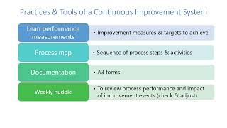 The Continuous Improvement System for Accounting