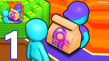 Taco Tuesday - Gameplay Walkthrough Part 1 Tutorial Stickman Taco Restaurant Manager - iOS, Android