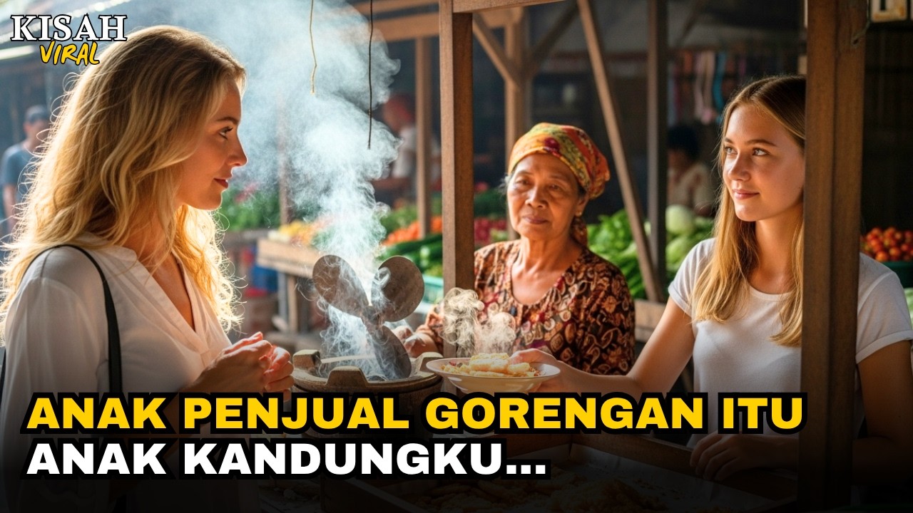 BULE INI TERKEJUT! GADIS PENJUAL GORENGAN ITU TERNYATA ANAK KANDUNGNYA SENDIRI...