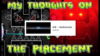 My Thoughts on Acheron's #2 Placement (Geometry Dash) [OUTDATED]