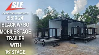 8 5 x 24 Black Mobile Stage Trailer with 16 Stage Review
