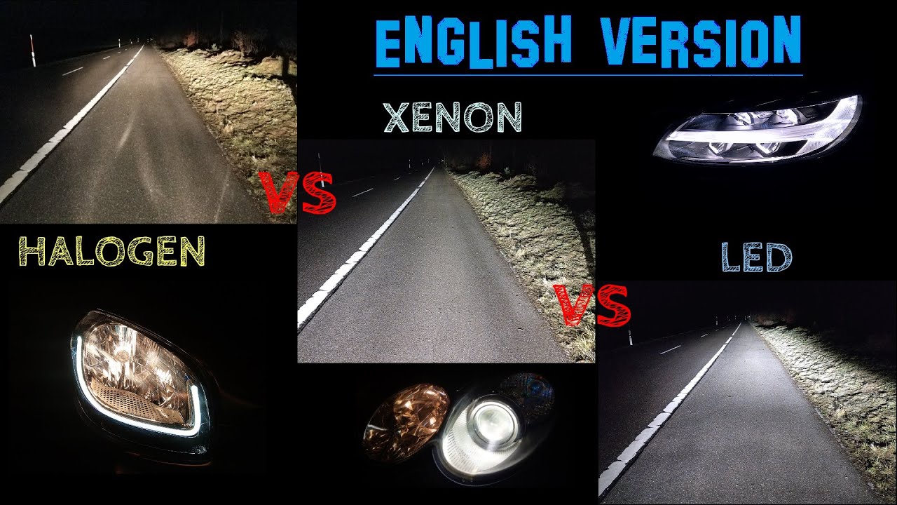 Flipper Fakultet foretrækkes Halogen vs xenon vs LED, an objective comparison (complete english version)  - YouTube