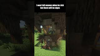 Minecraft, But... I won't tell anyone when I'm rich 🤫 #shorts