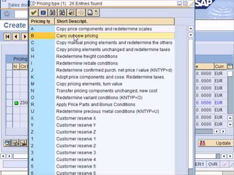 SAP SD Pricing