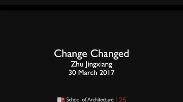 Zhu Jingxiang lecture at CUHK School of Architecture