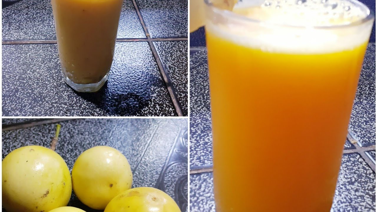 How to make passion fruit juice recipe ( milk passion fruit juice