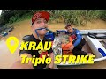 Mancing Udang Galah Di Kuala Krau | Triple Strike! 😮