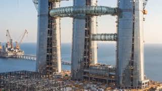 Twin Floating Megacities Rising from the Ocean 🌊 | Futuristic Construction Timelapse #shorts 