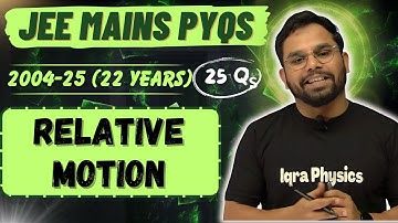 JEE MAINS Chapterwise PYQs Series (2025-2004) | Relative Motion