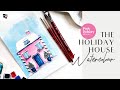 Watercolour Pink Holiday House - Watercolour Tutorial