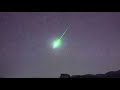 再びエメラルドの大火球! そして永続痕が 2020年11月26日午前4時ごろ The Great Emerald Green Fireball