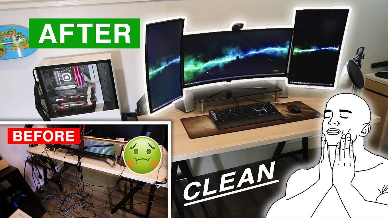 Clean Up the Cable Mess for LESS - PC Desk Cable Management Guide