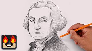 How To Draw George Washington | Sketch Tutorial (Step-by-Step)