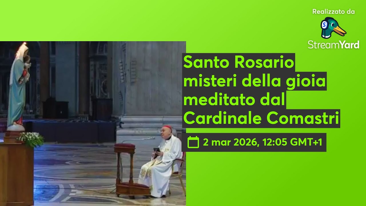 Santo Rosario misteri della gioia meditato dal Cardinale Comastri 📱