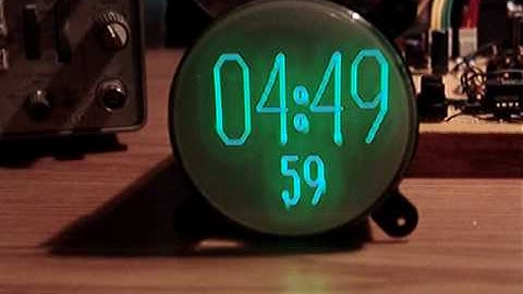 Homemade CRT Scope Clock