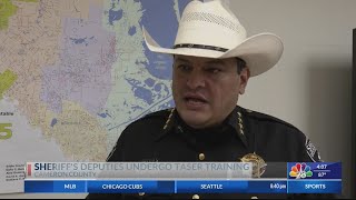 Deputies undergo taser training