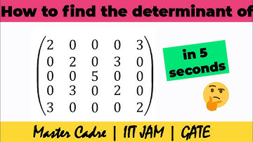 How to find Determinant of Special Matrix | Master Cadre | IIT JAM | GATE(2)