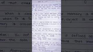 C++ Object Oriented Programming (OOPs) Full Notes for Exams | Semester Prep 🔥 #studybetter