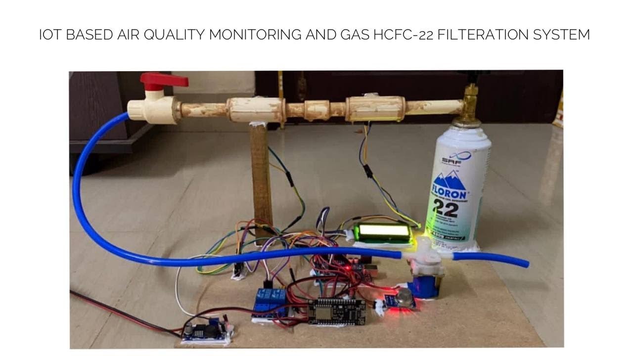 IoT Based Air Quality Monitoring & Gas (HCFC-22) Filteration System ...
