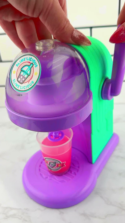 Mini DIY Slime Boba Espresso Machine Satisfying Video ASMR!🧋#shorts #fidgets #asmr