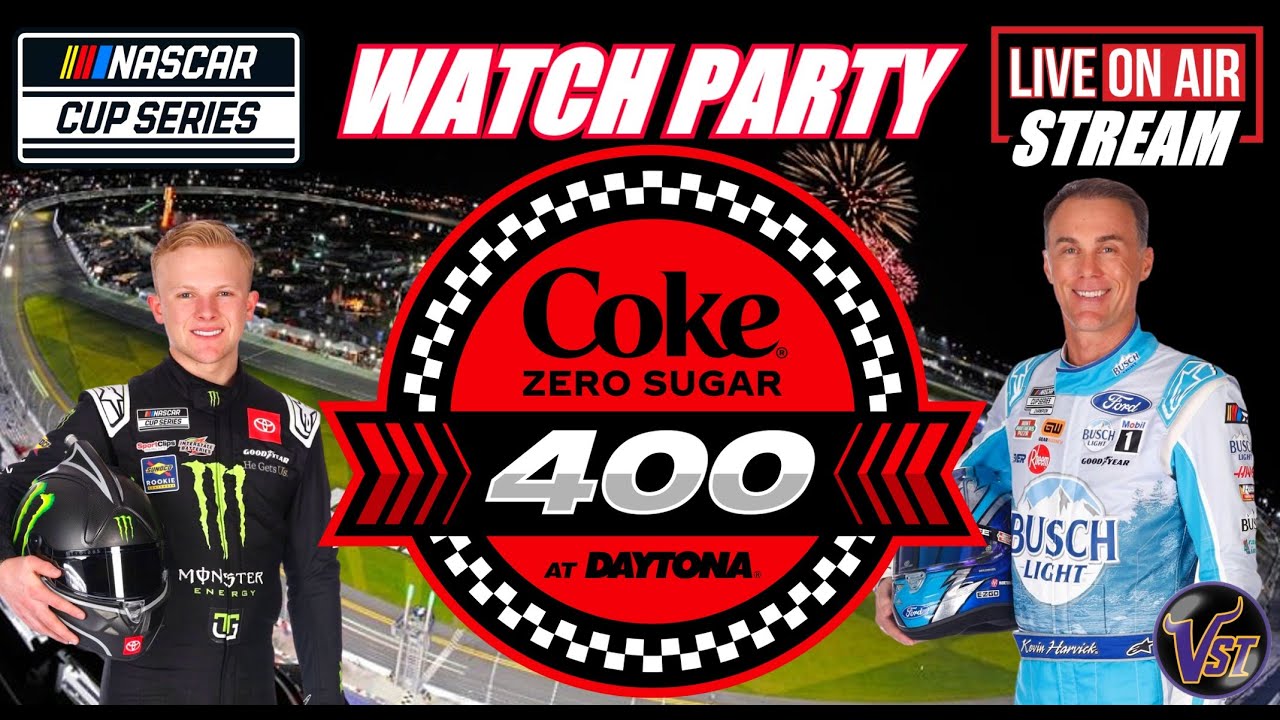 NASCAR Cup Series LIVE 🏁Coke Zero Sugar 400 Daytona International Speedway WATCH PARTY #NASCAR