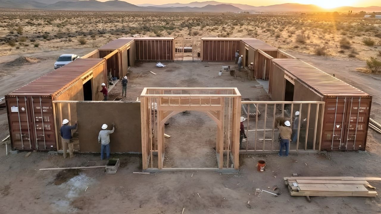 This Man is Turning a Scrap Shipping Containers into a LUXURY HOME ...