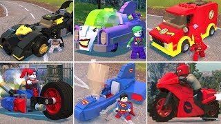 All Vehicles in LEGO DC Super-Villains
