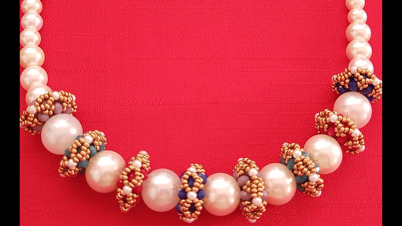 TAKI TASARIM ŞIK KRİSTAL KOLYE YAPIMI/JEWELRY DESIGN CHIC CRYSTAL NECKLACE