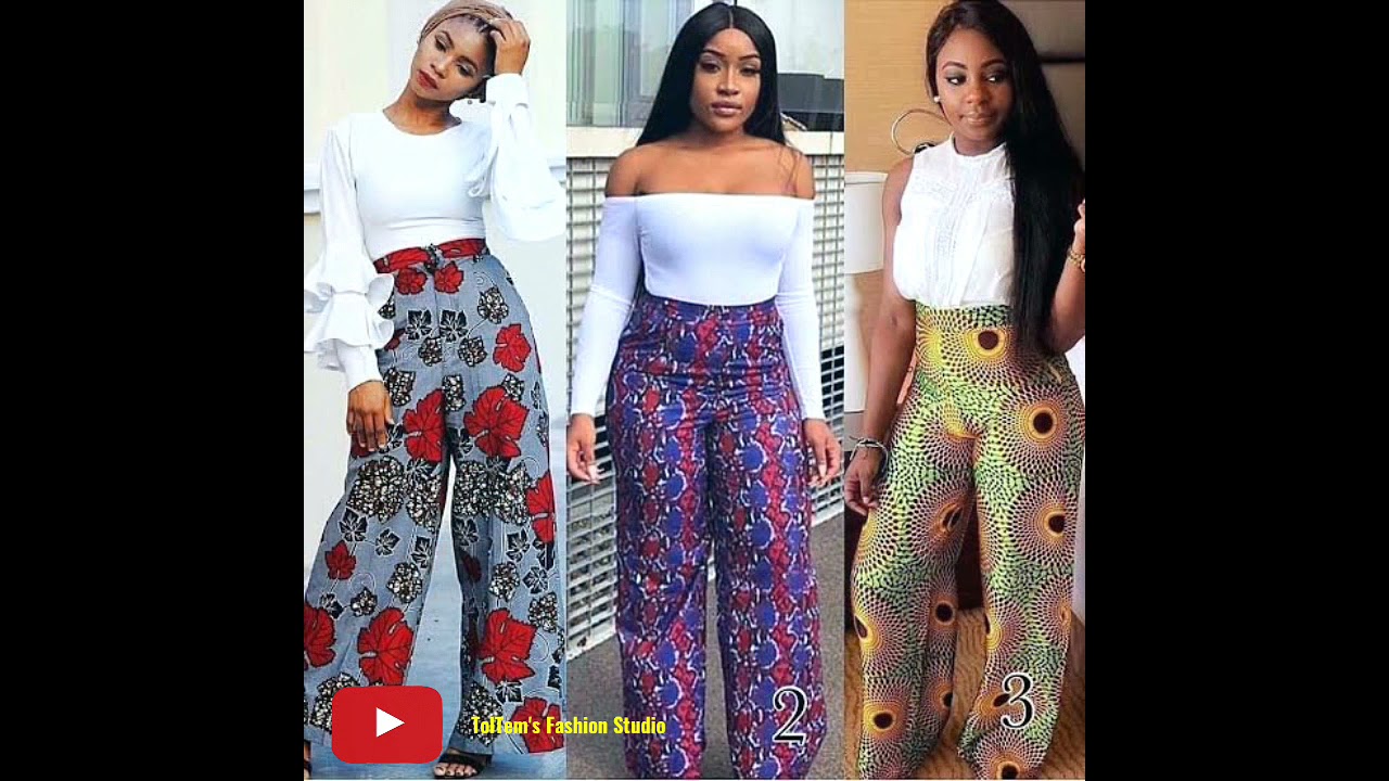 Sleek and stylish in ankara trousers