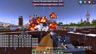 ME AND MY VILLAGER ARMY GET RAIDED AT AN AIRPORT IN MINECRAFT