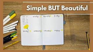 2 Easy Dandelion Weekly Spreads 🌼 Beginner-Friendly Bullet Journal Ideas
