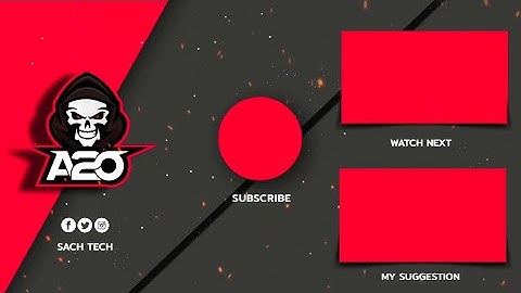 How to Make Gaming Outro | How to Make Outro for Youtube | How to Make Outro for Gaming Channel