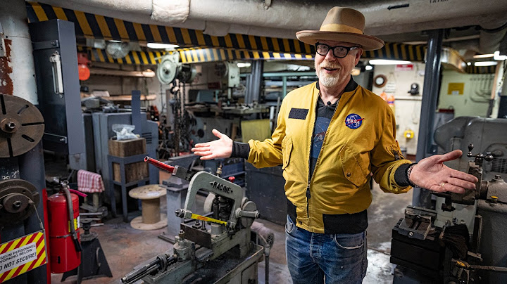 Adam Savage Explores an Aircraft Carrier's Machine Shop!