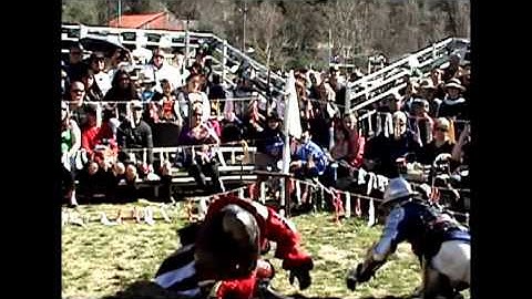 Medieval Polearm Duel (with slowmo) with World Champions Jell Galli vs Simon Rohrich