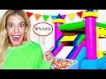 GAME MASTER Transforms My Living Room into a Giant FUN HOUSE! (Hidden Clues inside Bounce Ball Pit)