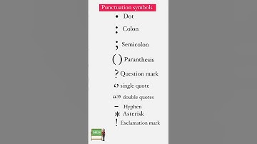 Punctuation symbols #english #englishlearningtips #education #shorts