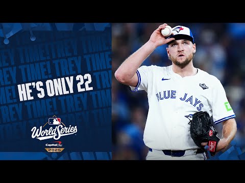 22-year old rookie Trey Yesavage started Game 1 of the World Series for the Blue Jays! 🤩