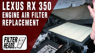 How to Replace Engine Air Filter 2017 Lexus RX 350 V6 3.5L | TA36116, AF5190