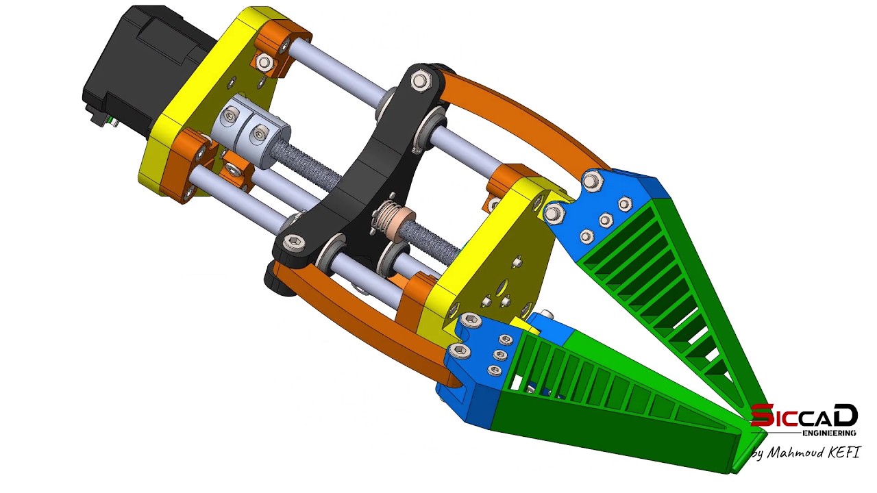 Solidworks Tutorial 54 : Electrical Clamp Assembly and Motion Study ...